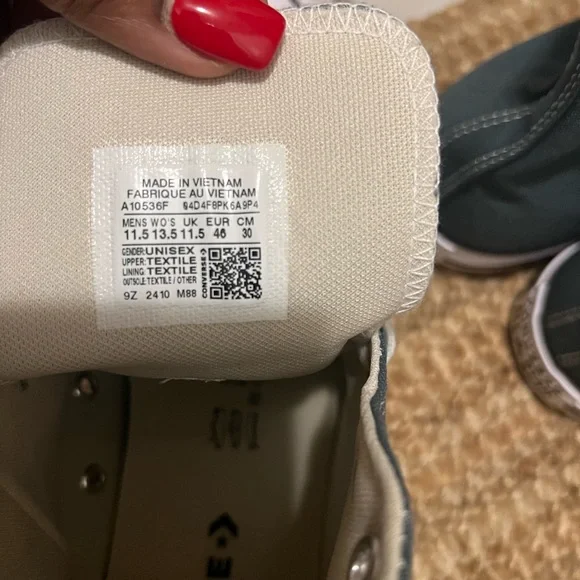 Converse Forest Green High-Top Sneakers - Picture 5 of 7